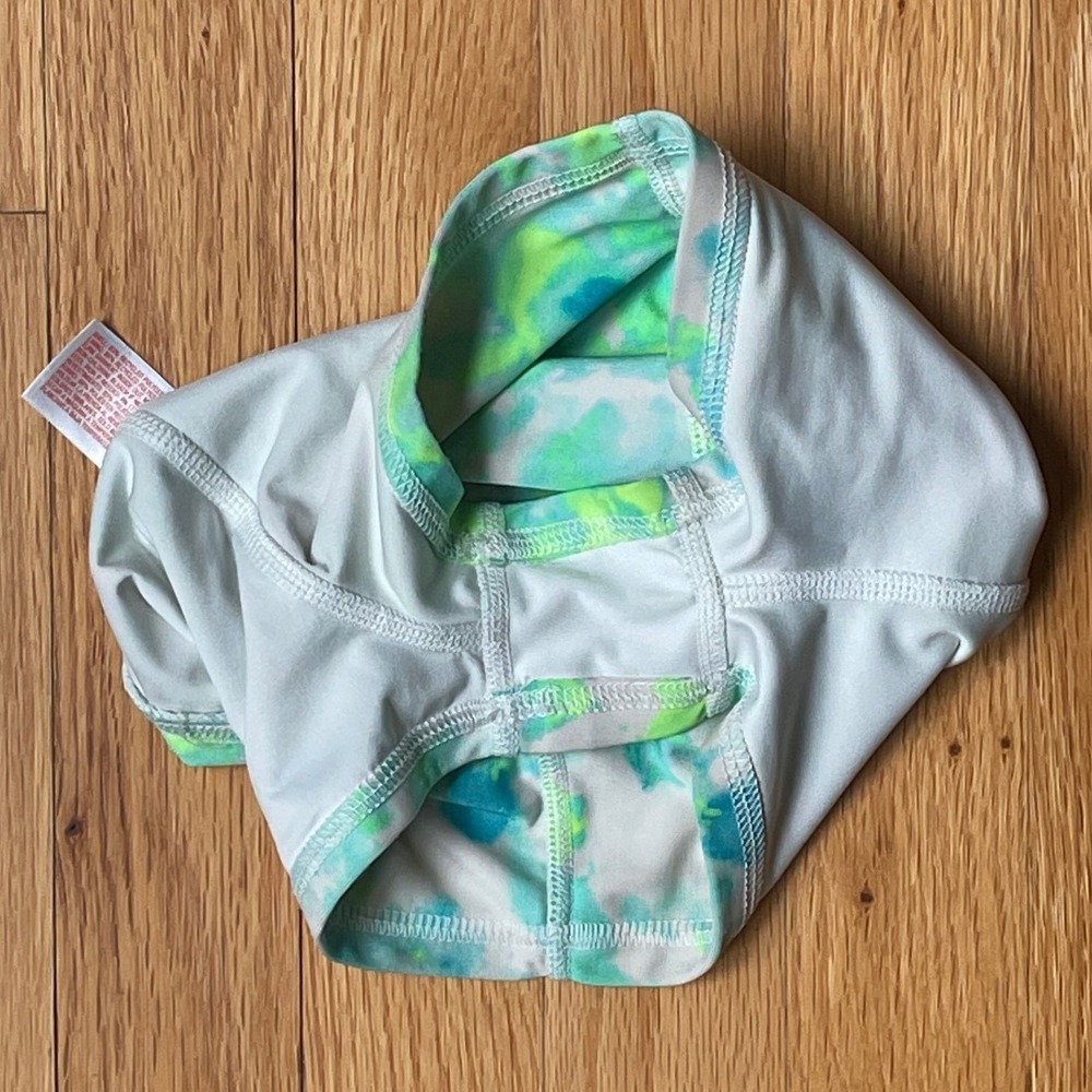 Kids 2T Swimsuit Green Tie Dye Cat & Jack Rash Guard Set Beach Surf Pool Coastal - Picture 6 of 8